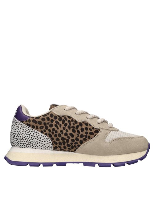 Sneakers Ally Winter in camoscio, tessuto ed ecopelliccia SUN68 | Z45208PANNA