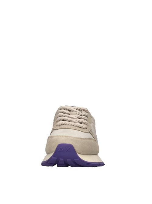 Sneakers Ally Winter in camoscio, tessuto ed ecopelliccia SUN68 | Z45208PANNA
