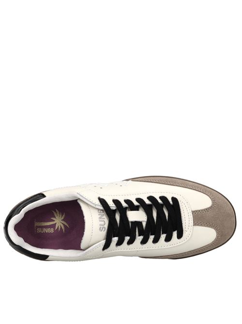 Sneakers California Sun in pelle e camoscio SUN68 | Z45242PANNA