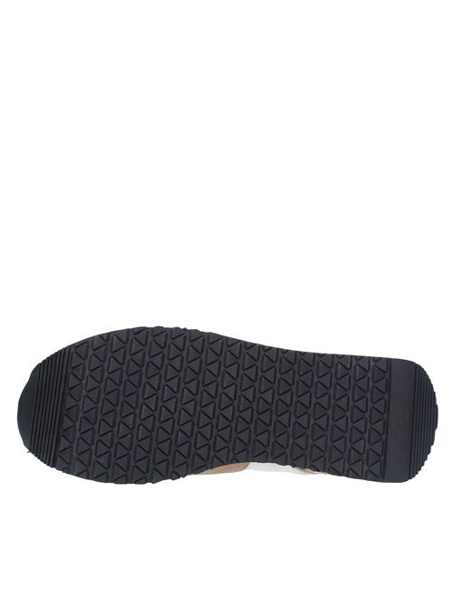 Sneakers in camoscio e tessuto GUARDIANI | AGM008815BIANCO-TABACCO