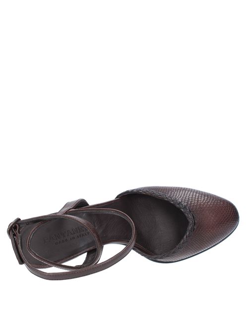 Slingback pumps in leather PANTANETTI | 16106GFONDENTE