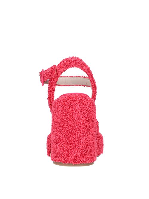 Fabric platform sandals ELENA IACHI | E3355-T2GERANIO