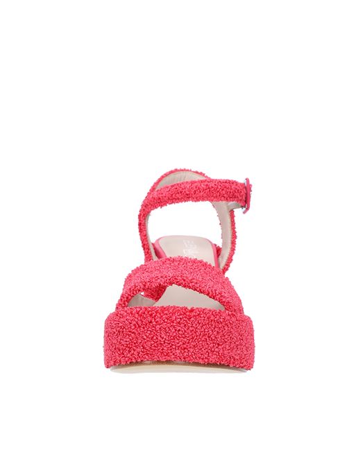 Fabric platform sandals ELENA IACHI | E3355-T2GERANIO
