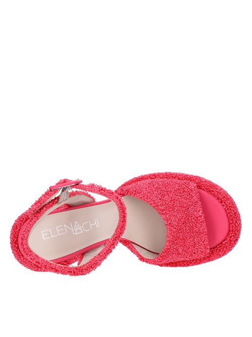 Fabric platform sandals ELENA IACHI | E3355-T2GERANIO