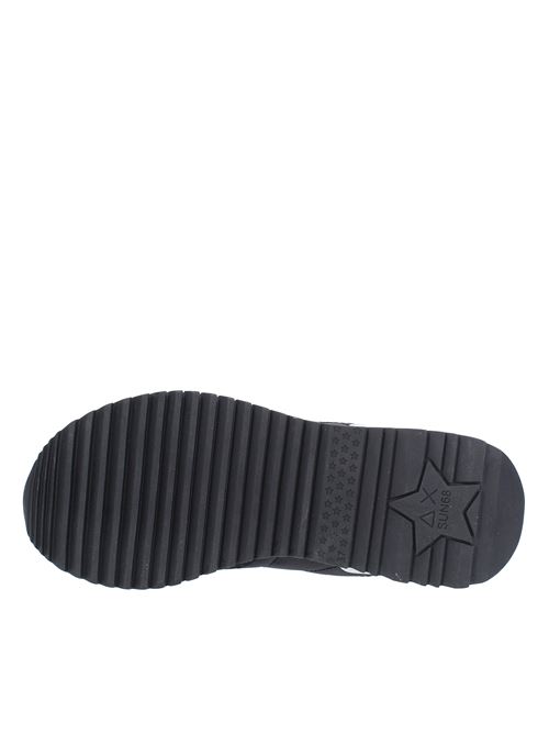 Sneakers in camoscio pelle e tessuto SUN68 | Z33211NERO