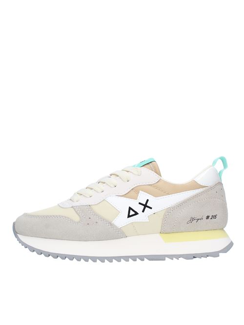 Sneakers in camoscio pelle e tessuto SUN68 | Z33215BIANCO