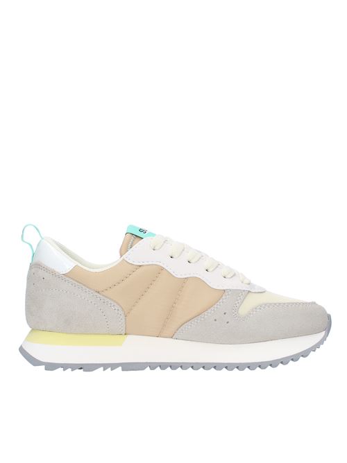 Sneakers in camoscio pelle e tessuto SUN68 | Z33215BIANCO