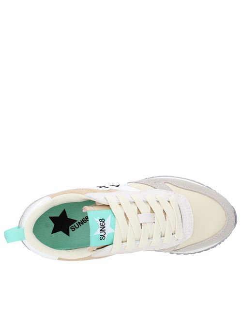 Sneakers in camoscio pelle e tessuto SUN68 | Z33215BIANCO