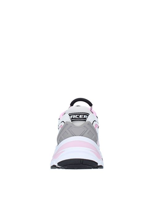 Sneakers modello RACE ASH in ecopelle e tessuto ASH | RACE PEARLIZED MICROFIBER PU-PATENTROSA-BIANCO-NERO