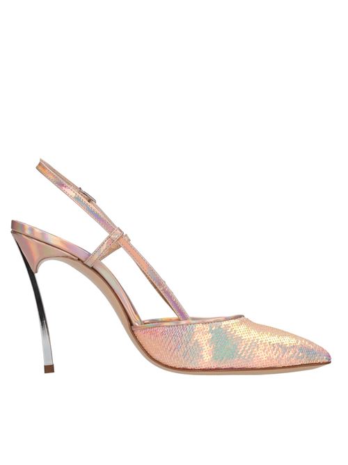 Décolleté slingback Mermaid in pelle e paillettes CASADEI | 1G565V100MCROSA