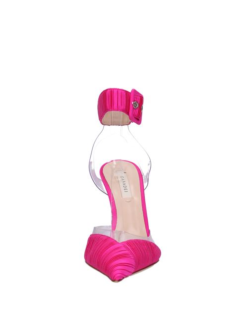 Satin and plexi slingback pumps CASADEI | 1H961V1001FUCSIA