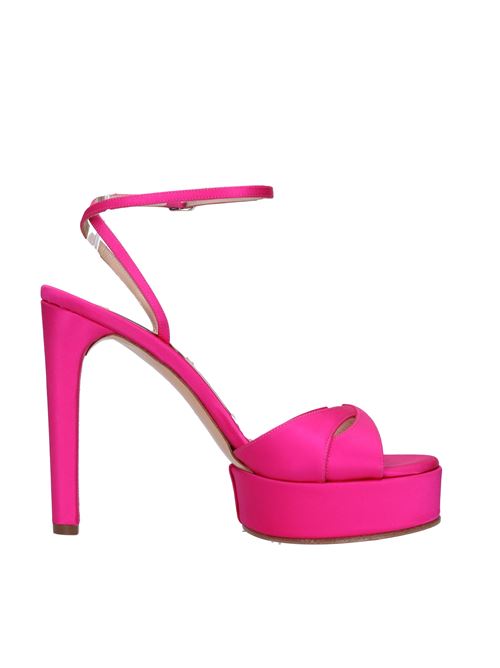 Fabric and leather sandals CASADEI | 1L092V1201RASOO4405FUCSIA