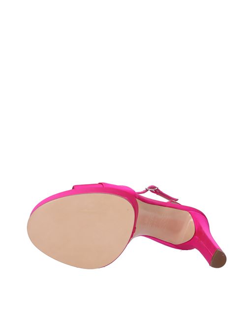 Fabric and leather sandals CASADEI | 1L092V1201RASOO4405FUCSIA