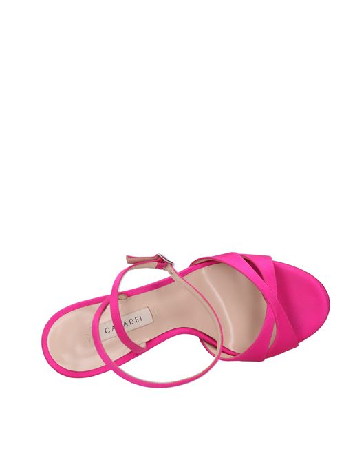 Fabric and leather sandals CASADEI | 1L092V1201RASOO4405FUCSIA