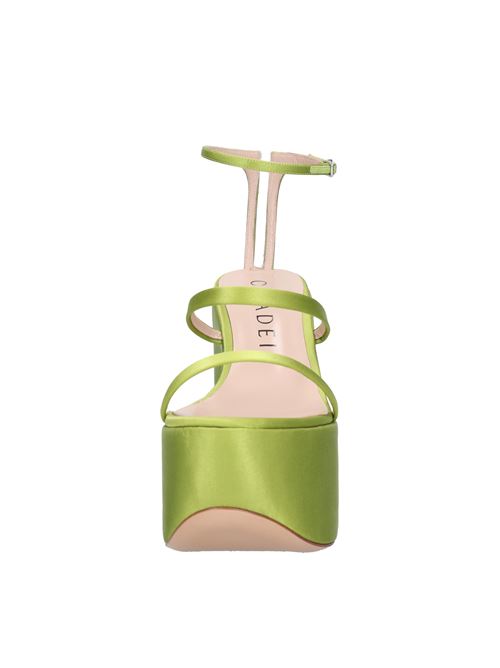 Sandali Zeppa in raso e plexi CASADEI | 1L138V1401SPIRULINA