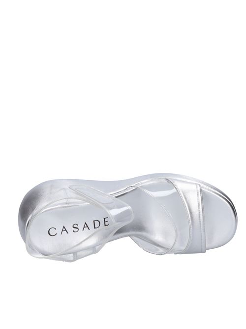 Sandali Zeppa in plexi e pelle CASADEI | 1L157V0801ARGENTO