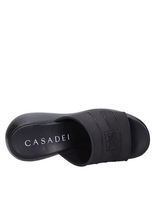 Mules Zeppa in pelle e gomma CASADEI | 1M903V0801NERO