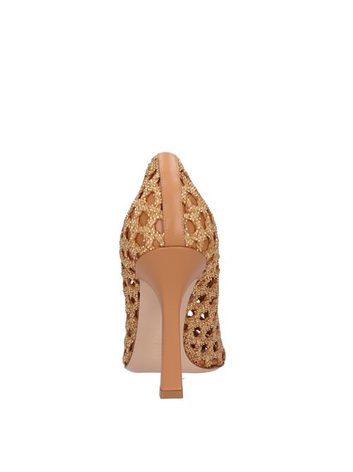Decollete in pelle intrecciata CASADEI | CASA131BEIGE