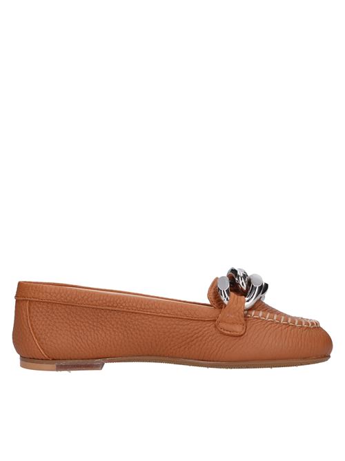 Leather loafers. CASADEI | CASA140CARAMELLO