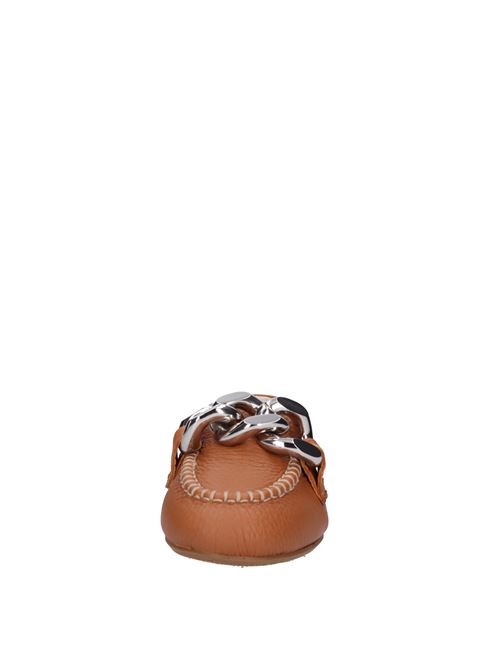 Leather loafers. CASADEI | CASA140CARAMELLO