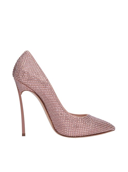 Décolleté Blade in camoscio e strass CASADEI | VG0017ROSA