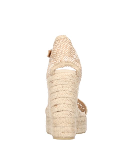 Zeppa in tessuto e corda CASTANER | BALBINA/8ED/089BEIGE