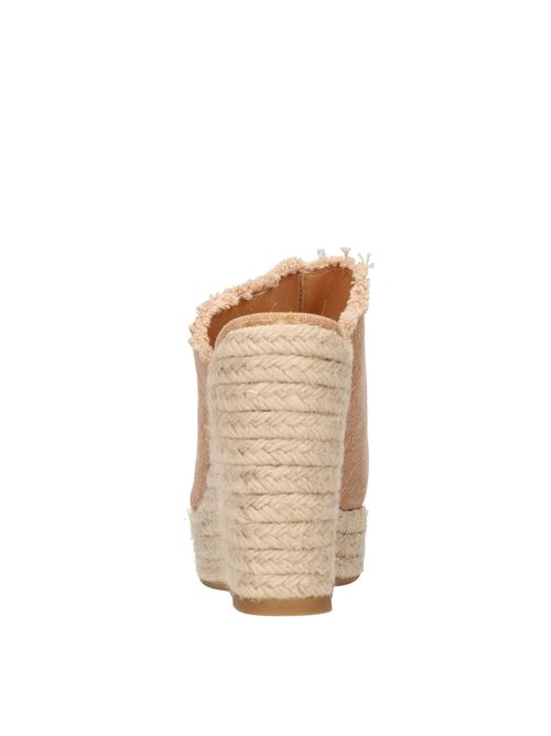 Mules con zeppa in tessuto e corda CASTANER | FATIMA/SS20002TOSTADO