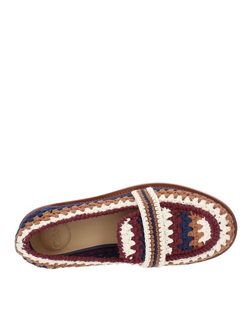 Fabric moccasins CHLOE' | CHC22S584X04ZA365WMULTICOLOR