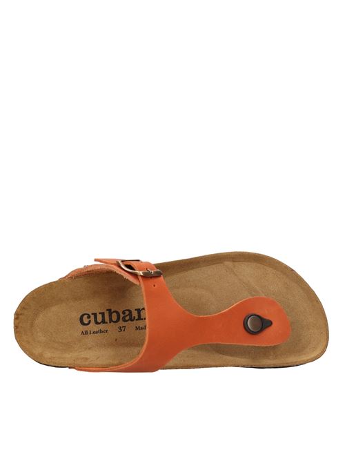 Mules infradito in pelle CUBANAS | COMP120ARANCIO