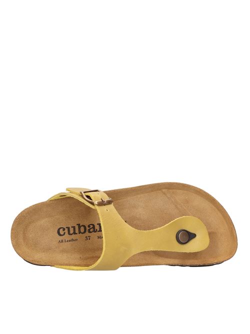 Mules infradito in pelle CUBANAS | COMP120GIALLO