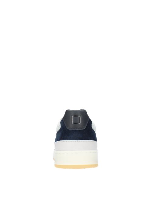 M381-MT-VN-WL trainers in leather, suede and fabric D.A.T.E. | M381-MT-VN-WLBIANCO-BEIGE-BLU