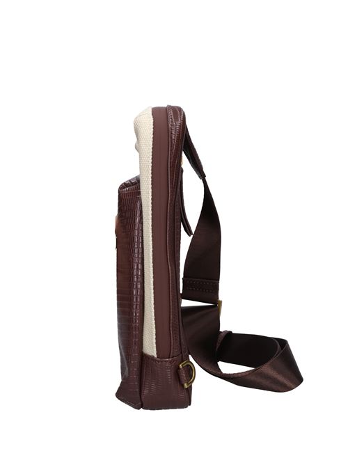 Zaino mini in tessuto ed ecopelle GUESS | HMROLCP4207MARRONE-AVORIO