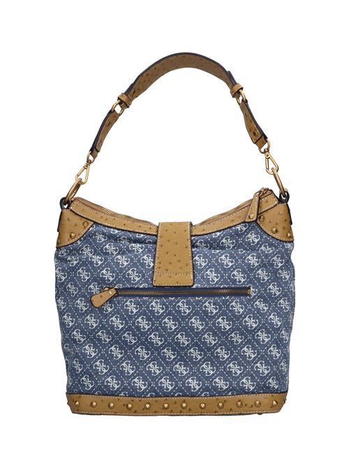 Borsa in tessuto con inserti in ecopelle GUESS | HWDB900802DENIM