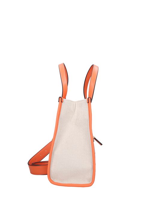 Shopper in tessuto ed ecopelle GUESS | HWSE8665220ARANCIO