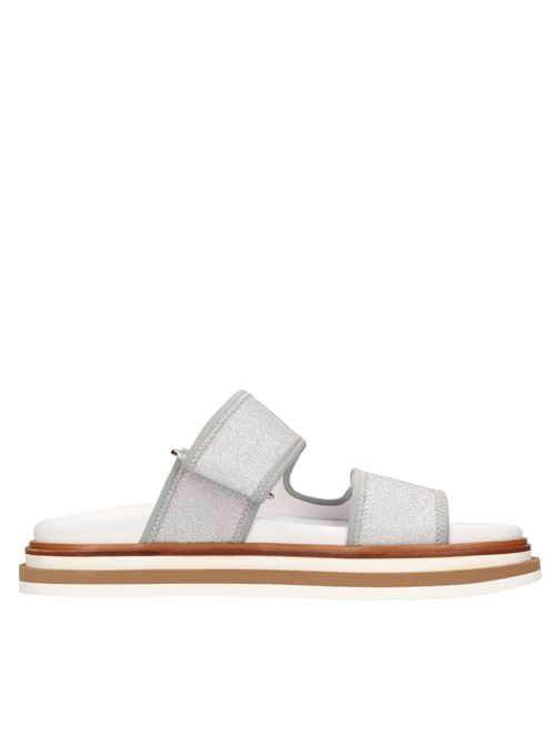 Fabric mules HOGAN | HXW6050DQ82QUTB200ARGENTO