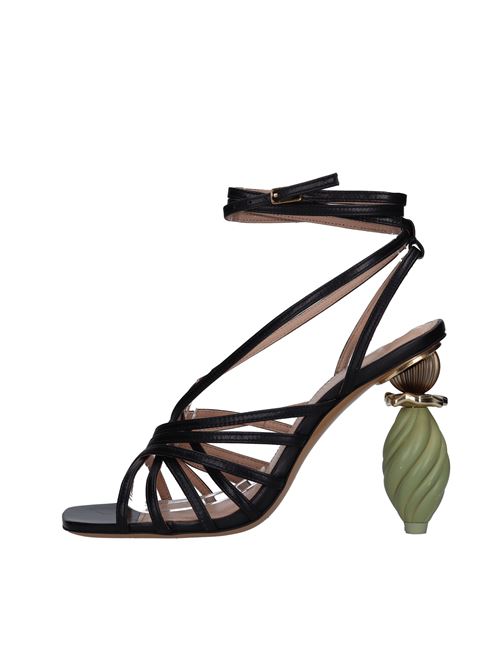 Leather sandals JACQUEMUS | 191FO08191NERO