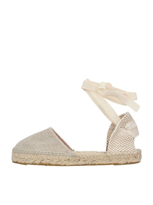 Ballerine in tessuto e corda MANEBI' | O7.1POBEIGE
