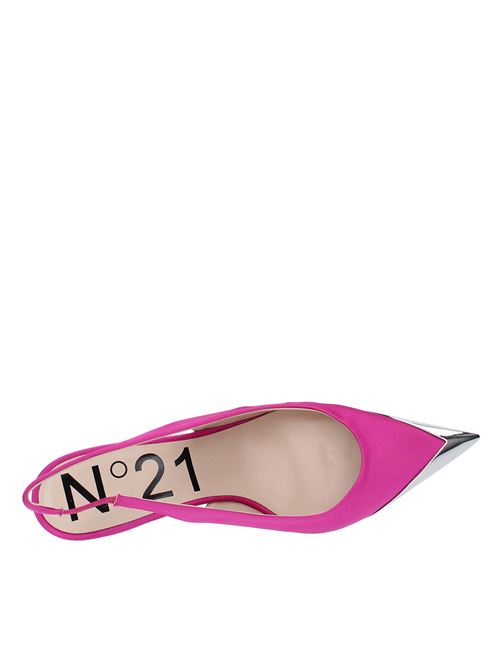 Satin slingback pump N°21 | CPXNV15050-X043FUXIA