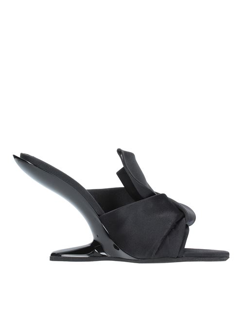 Mules in raso N°21 | CSXNV15218-X120NERO