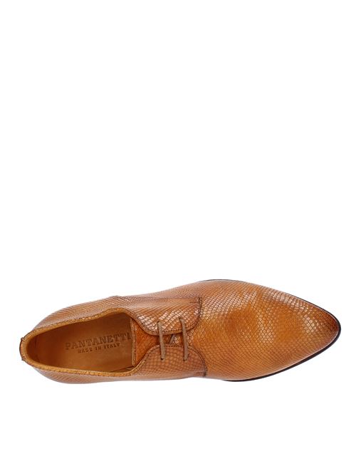 Stringate in pelle PANTANETTI | PANTE1091COGNAC