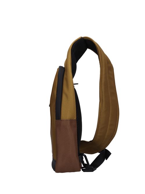 Borsa monospalla in tessuto PIQUADRO | CA4536BR2SMOSTARDA-CUOIO