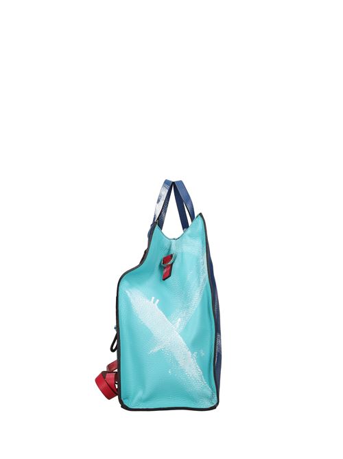 Borsa in pelle REBELLE | PERFETTAGIALLO-BLU