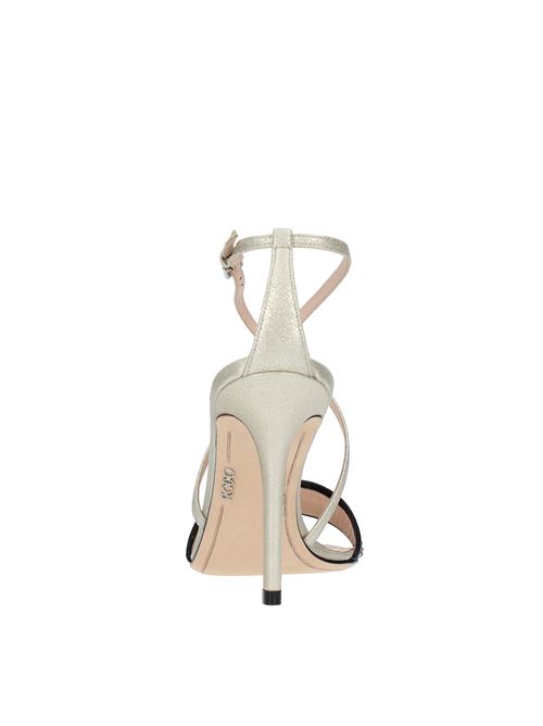Sandali modello S0219 in pelle e strass RODO | S0219BEIGE-NERO
