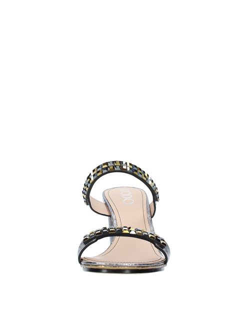 Mules modello S0346 in pelle e strass RODO | S0346PIOMBO