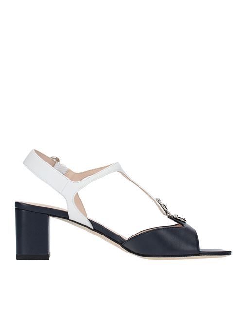 Sandali in pelle RODO | S0390BLU-BIANCO