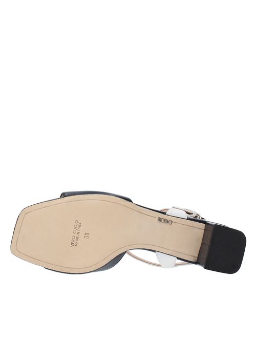 Sandali in pelle RODO | S0390BLU-BIANCO