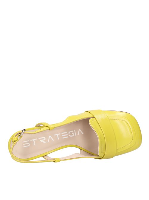 Décolleté Slingback in pelle STRATEGIA | A5345CITRON