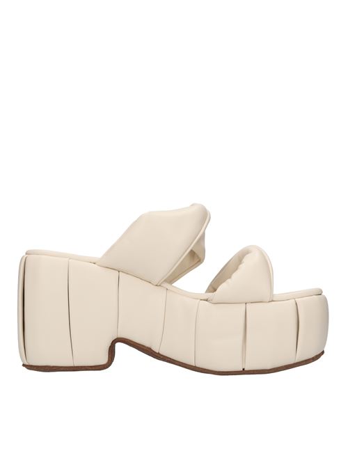 Mules in vegan fabric THEMOIRE' | TMSS23ANN27BEIGE