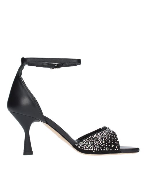 Sandali modello J606/70 in pelle e camoscio TIFFI | J606/70NERO