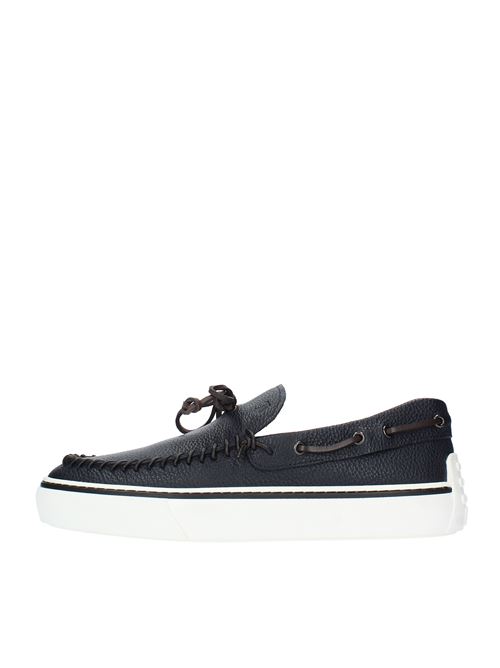 Mocassini in pelle TOD'S | XXM03E0DQ20VYPU614BLU